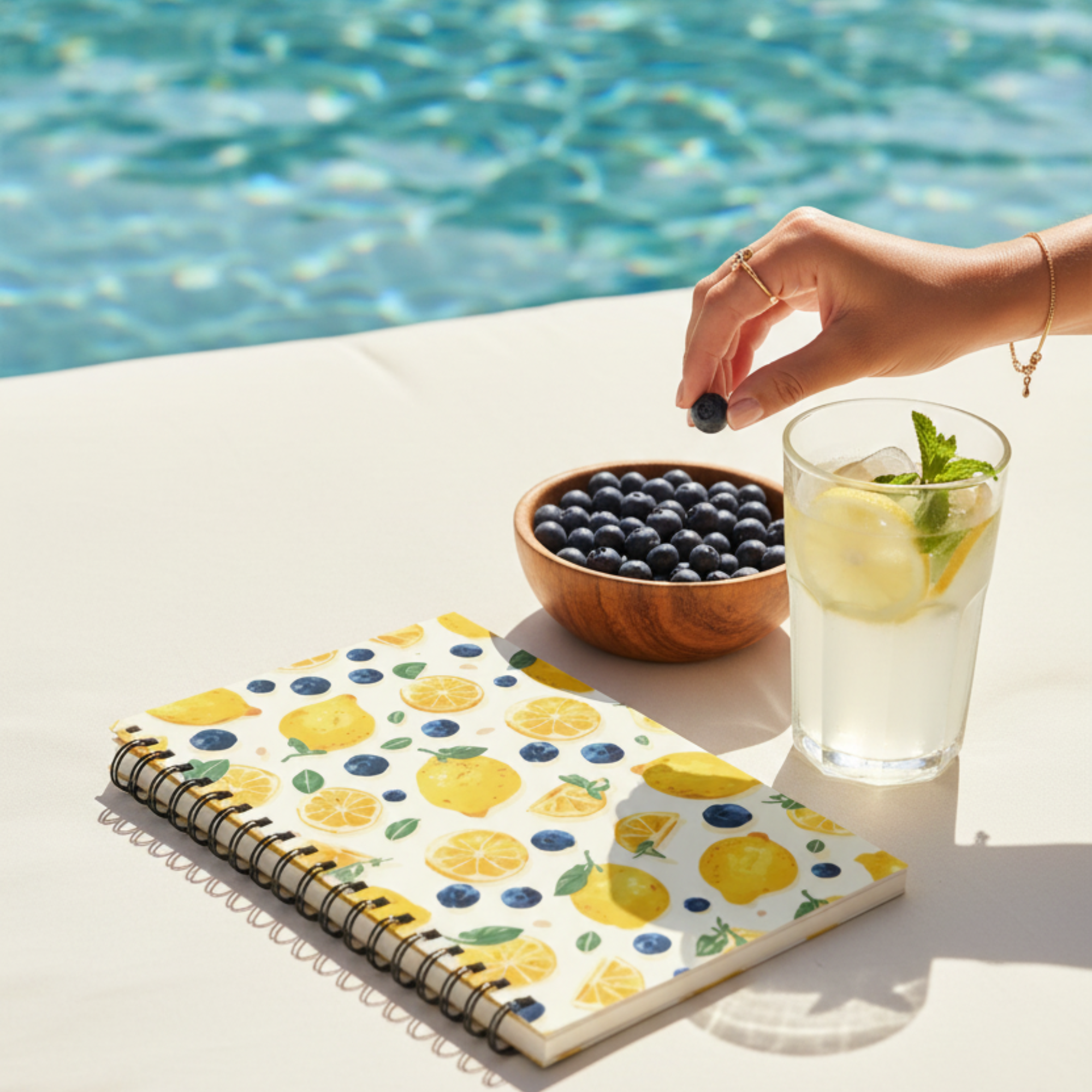 Lemon Sherbet Spiral notebook