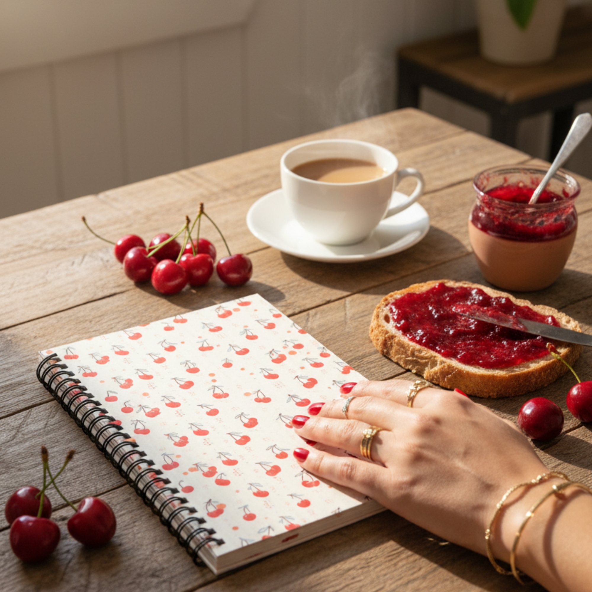 Cherry Nice Spiral notebook